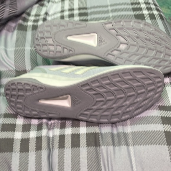 ADIDAS QT RACER SPORT SNEAKERS WOMENS Halo Blue/White/Halo Silver size 10 - Picture 4 of 6